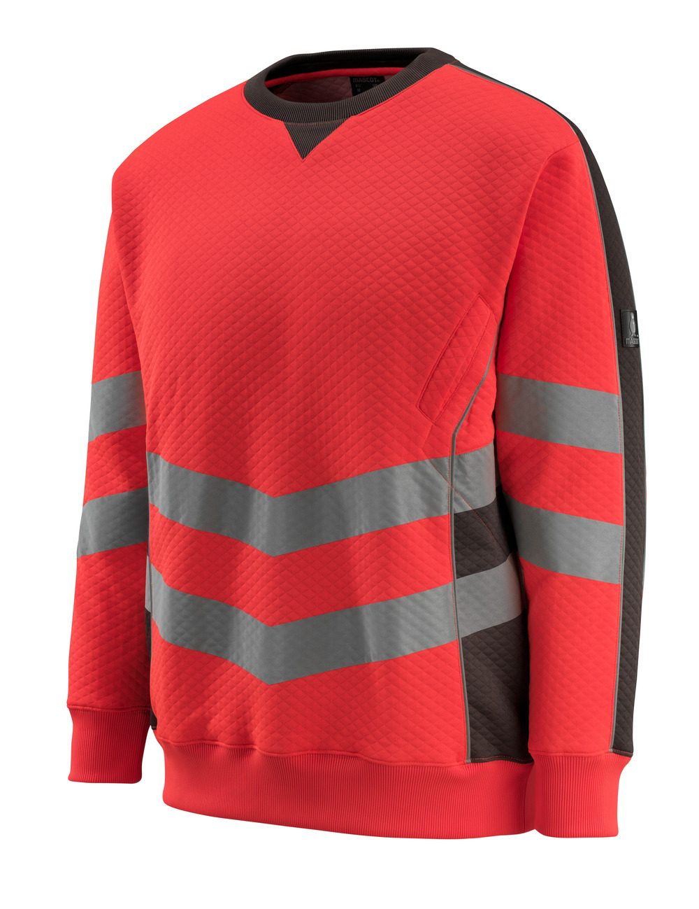 Mascot Wigton Safe Supreme Warn-Sweatshirt – rot/anthrazit