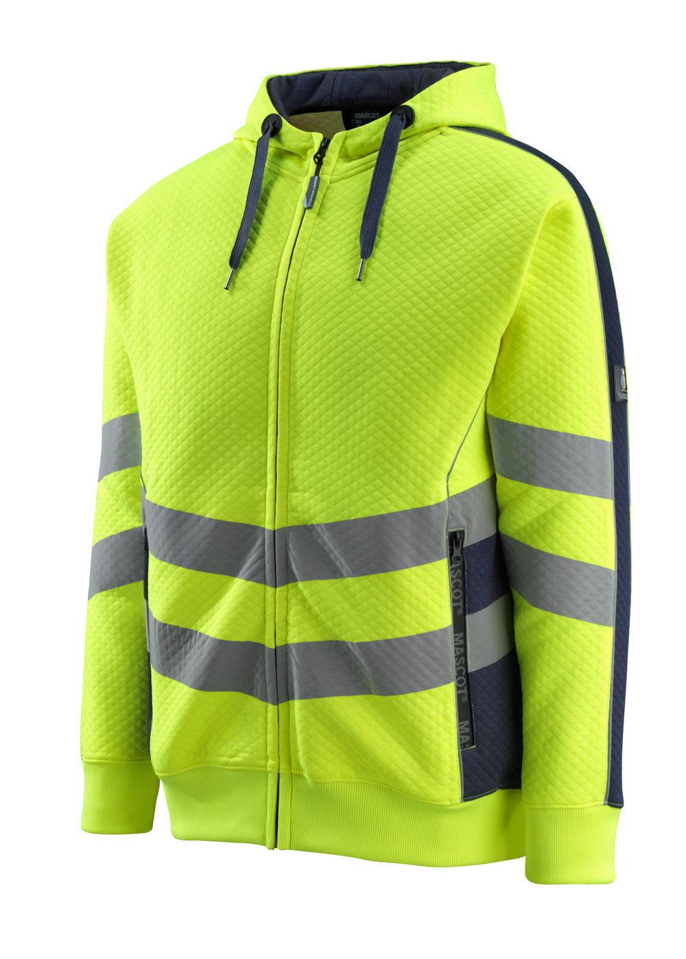 Mascot Corby Safe Supreme Warn-Kapuzensweater – gelb/schwarzblau