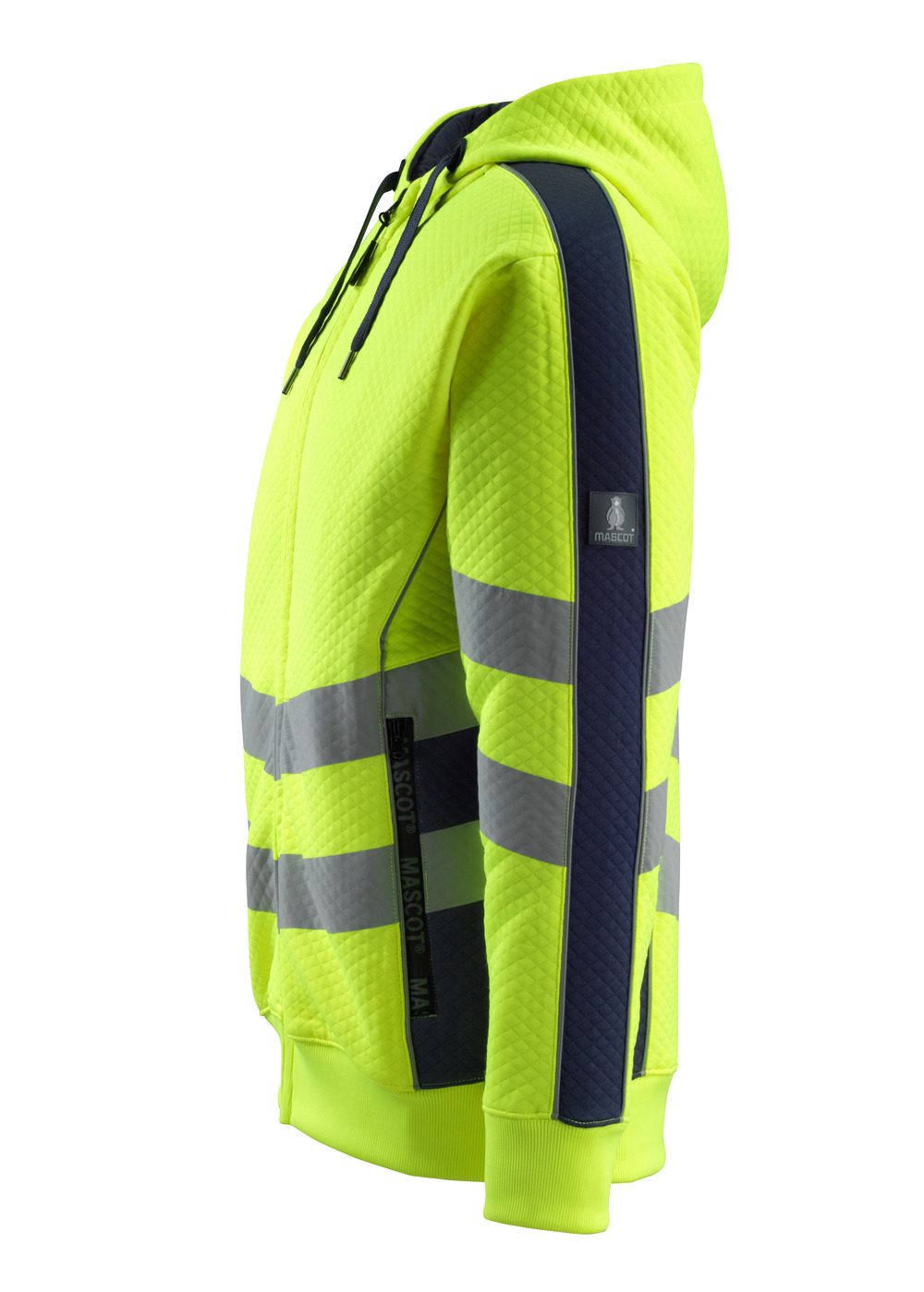 Mascot Corby Safe Supreme Warn-Kapuzensweater – gelb/schwarzblau