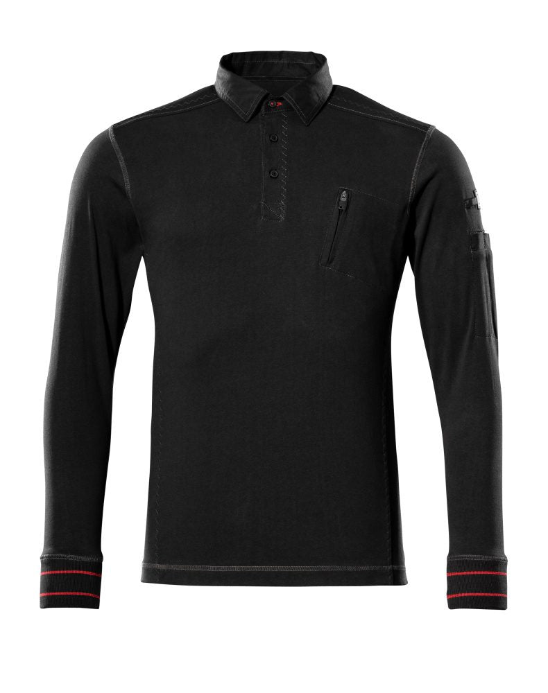 Mascot IOS Frontline Polo-Sweatshirt – schwarz