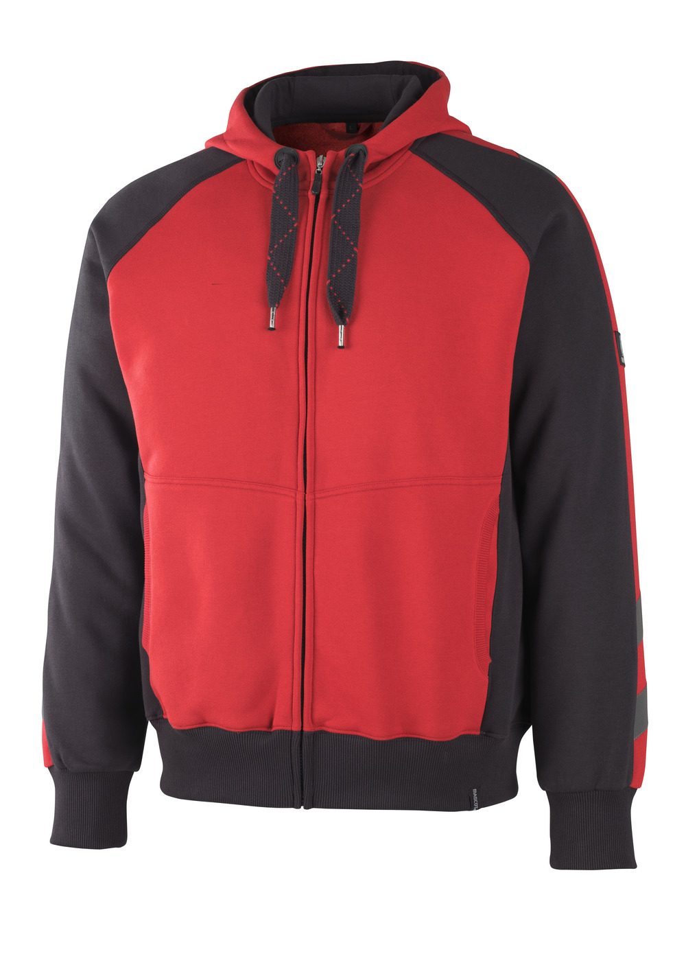Mascot Wiesbaden Unique Kapuzen-Sweatshirt – rot/schwarz