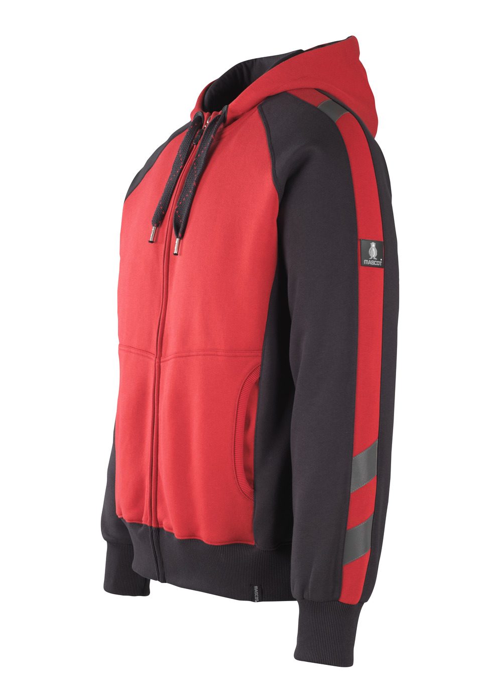 Mascot Wiesbaden Unique Kapuzen-Sweatshirt – rot/schwarz
