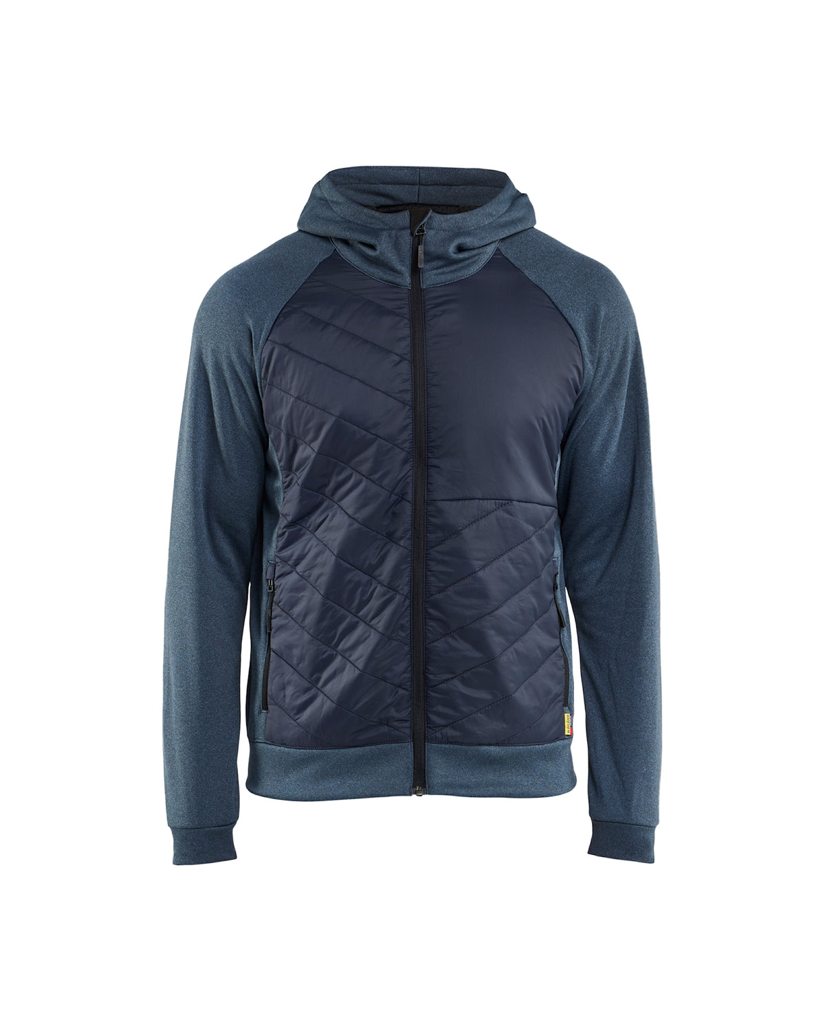 Blåkläder 3463 Hybrid Kapuzen-Sweatjacke – taubenblau/dunkelmarine