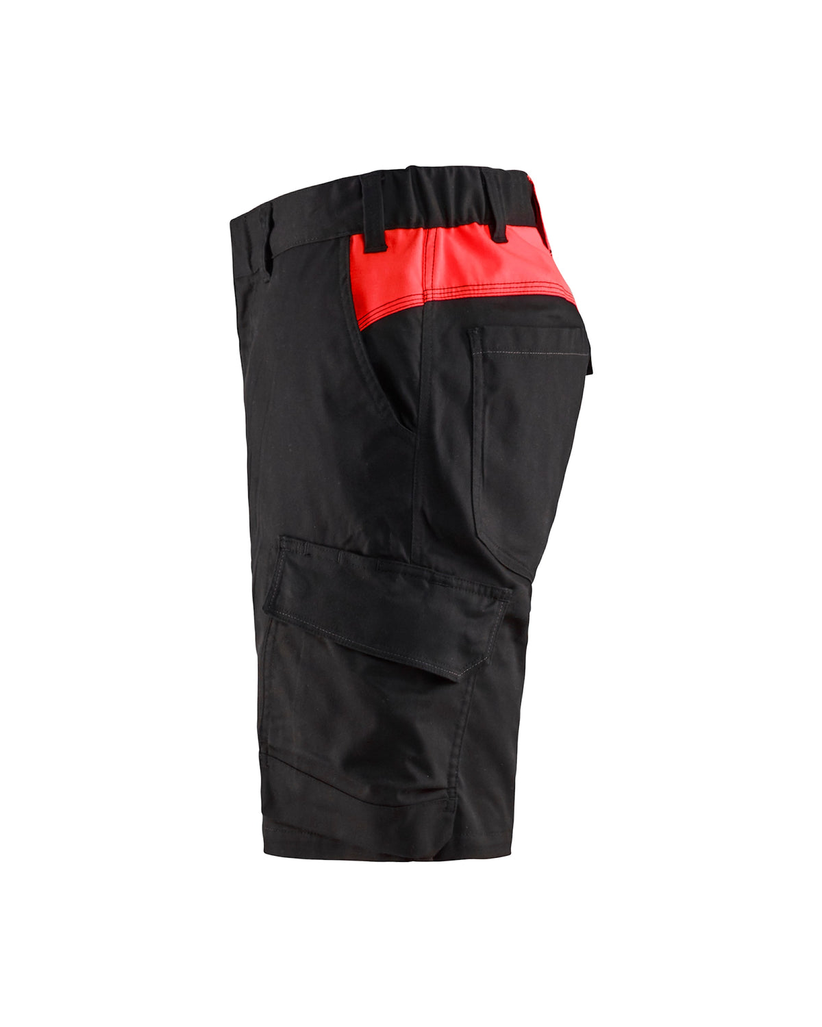 Blåkläder 1446 Industrie Stretch Shorts – schwarz/rot