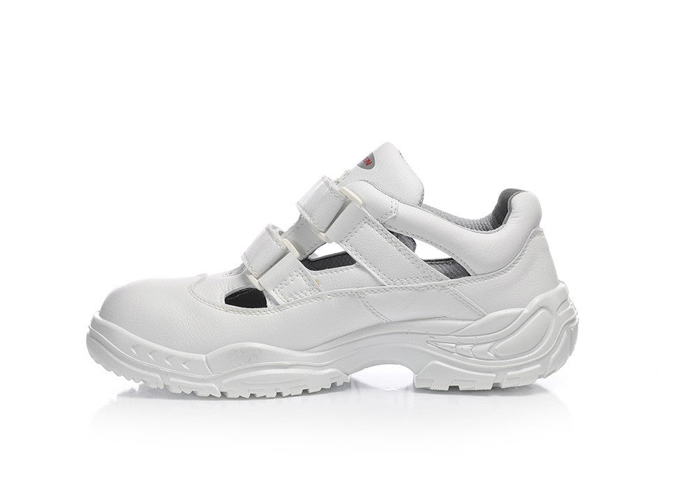 Elten Easy Low ESD S1 Sicherheitssandale weiß – weiß