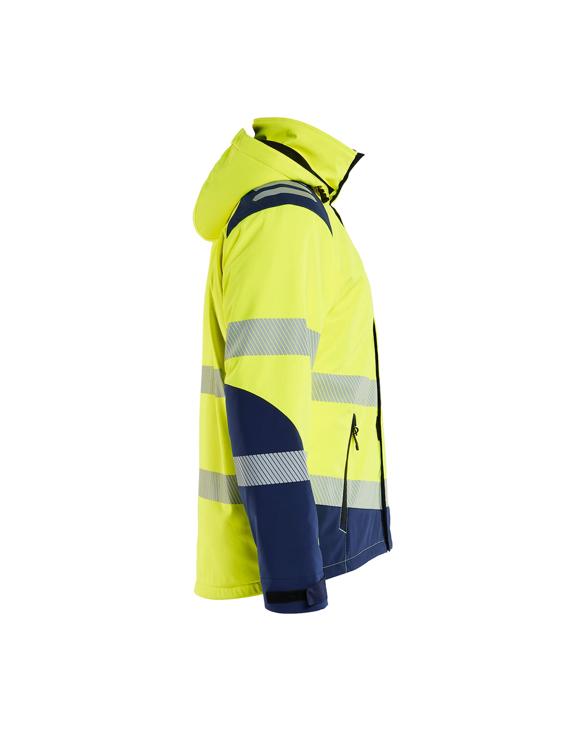 Blåkläder 4400 Blakläd Warnschutz Shoftshell Winterjacke – gelb/marine