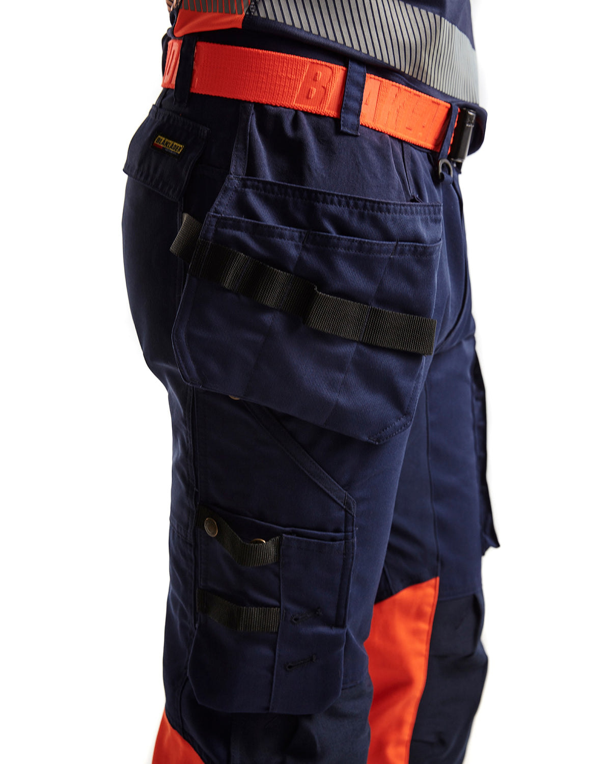 Blåkläder 1558 Warnschutz Stretch Handwerkerhose – marine/orange