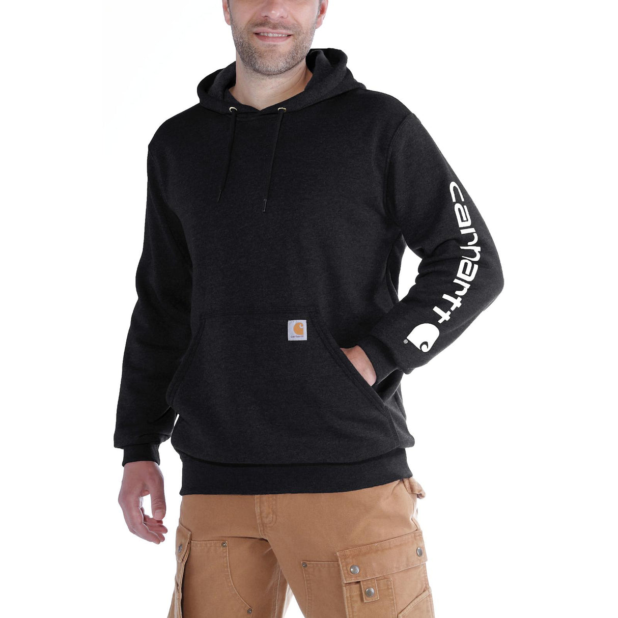 Carhartt Herren Sleeve Logo Hooded Sweatshirt