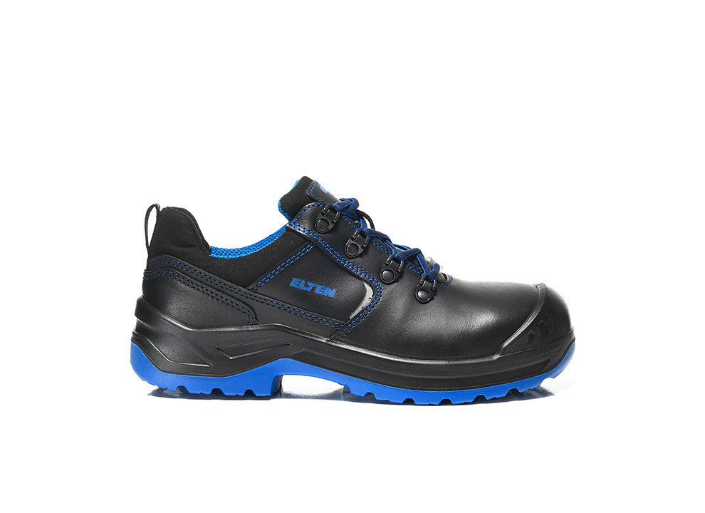 Elten Damen Lena BLACK-BLUE LOW S3 Sicher-Halbschuh schwarz – schwarz