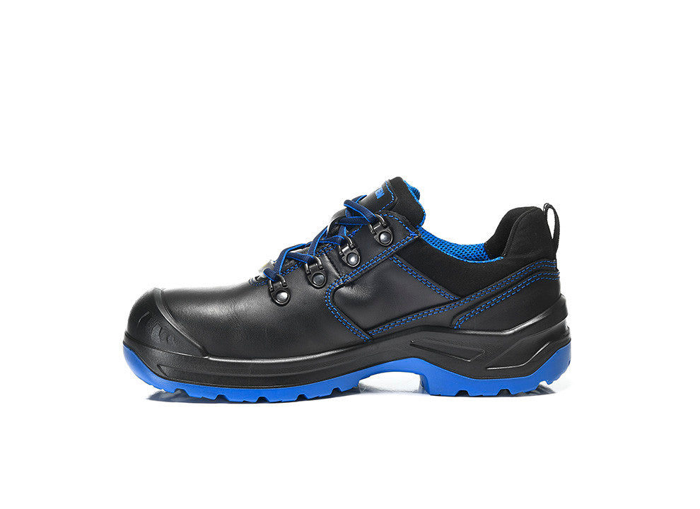 Elten Damen Lena BLACK-BLUE LOW S3 Sicher-Halbschuh schwarz – schwarz