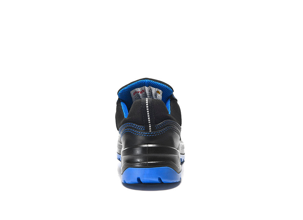 Elten Damen Lena BLACK-BLUE LOW S3 Sicher-Halbschuh schwarz – schwarz