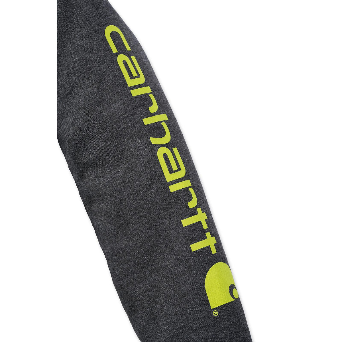Carhartt Kapuzenpullover Sleeve Logo Hooded Sweatshirt in Carbon Heather - workXperts