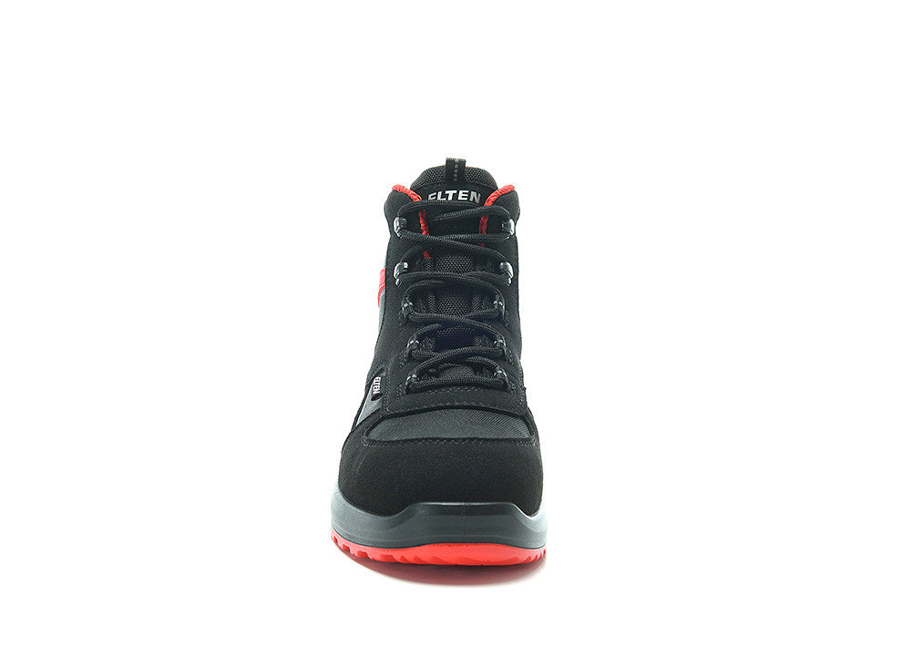 Elten Damen Hannah Xxtl BLACK-RED MID S3 Hochschuh schwarz – schwarz