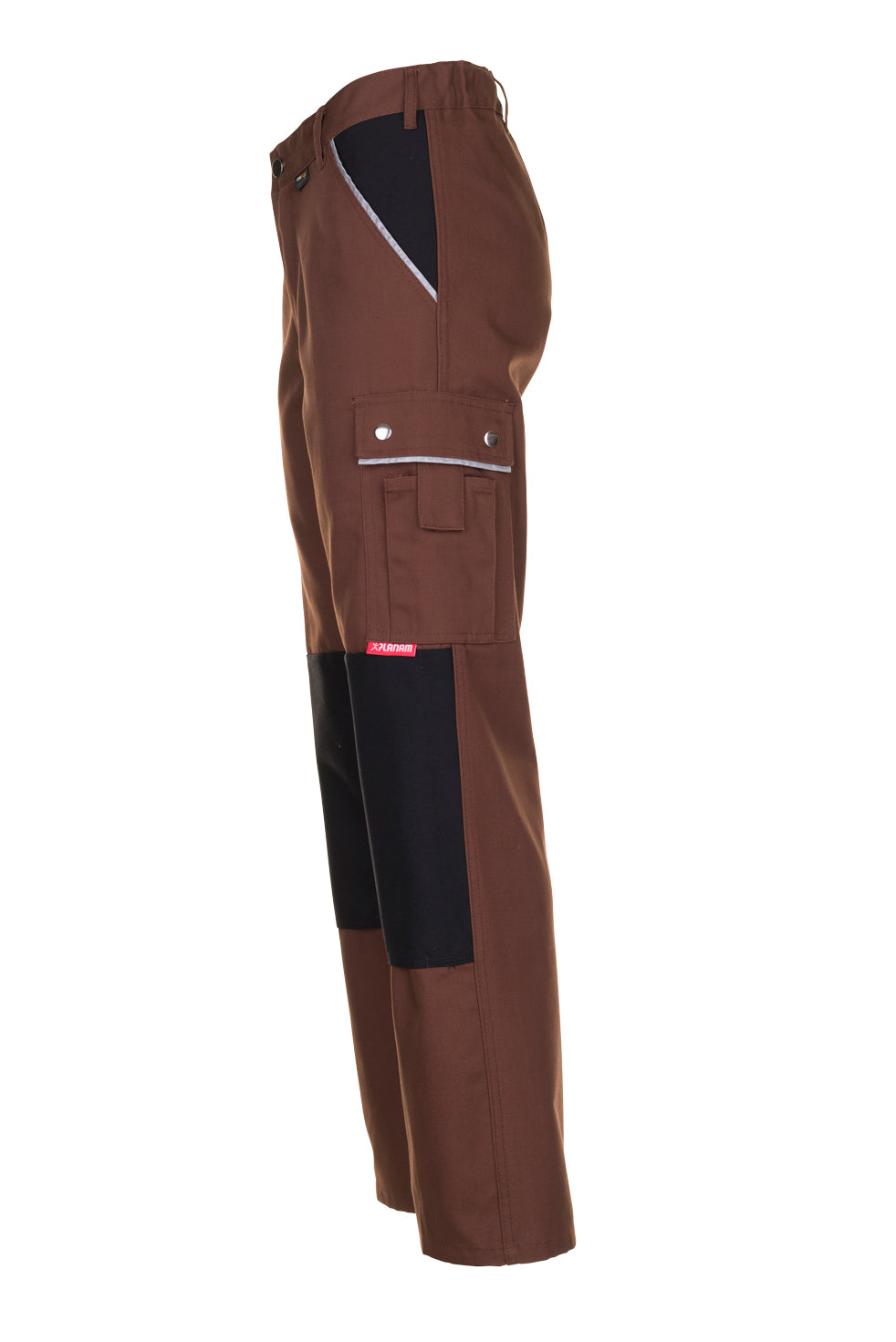 PLANAM Canvas 320 Bundhose braun/schwarz