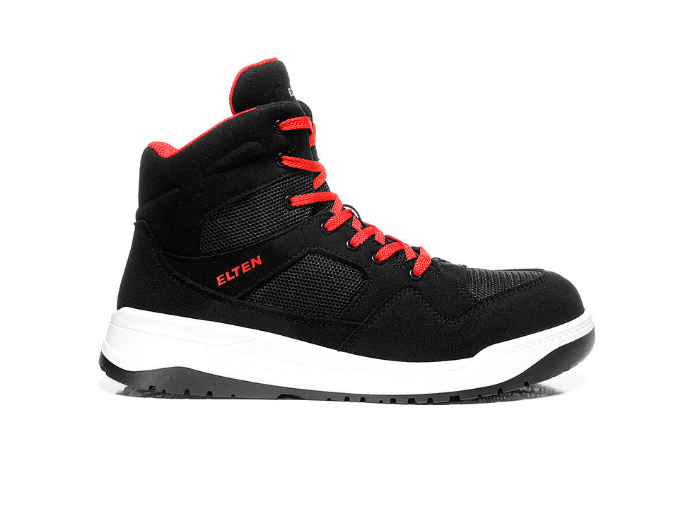 Elten Lakers MID S1P Sicherheitshochschuhe schwarz – schwarz