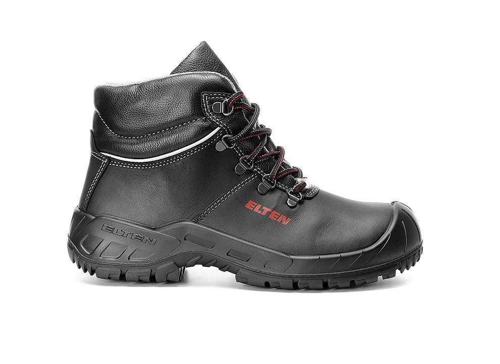 Elten Laurenzo Rubber MID S3 Sicherheitshochschuh schwarz – schwarz