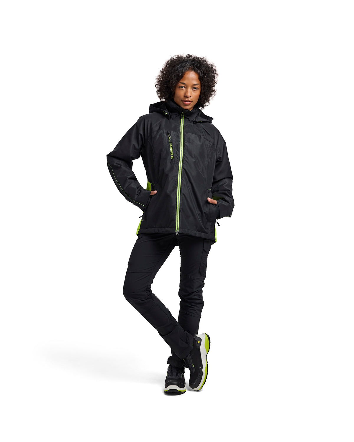 Blåkläder Damen 4972 Funktionsjacke – schwarz/gelb