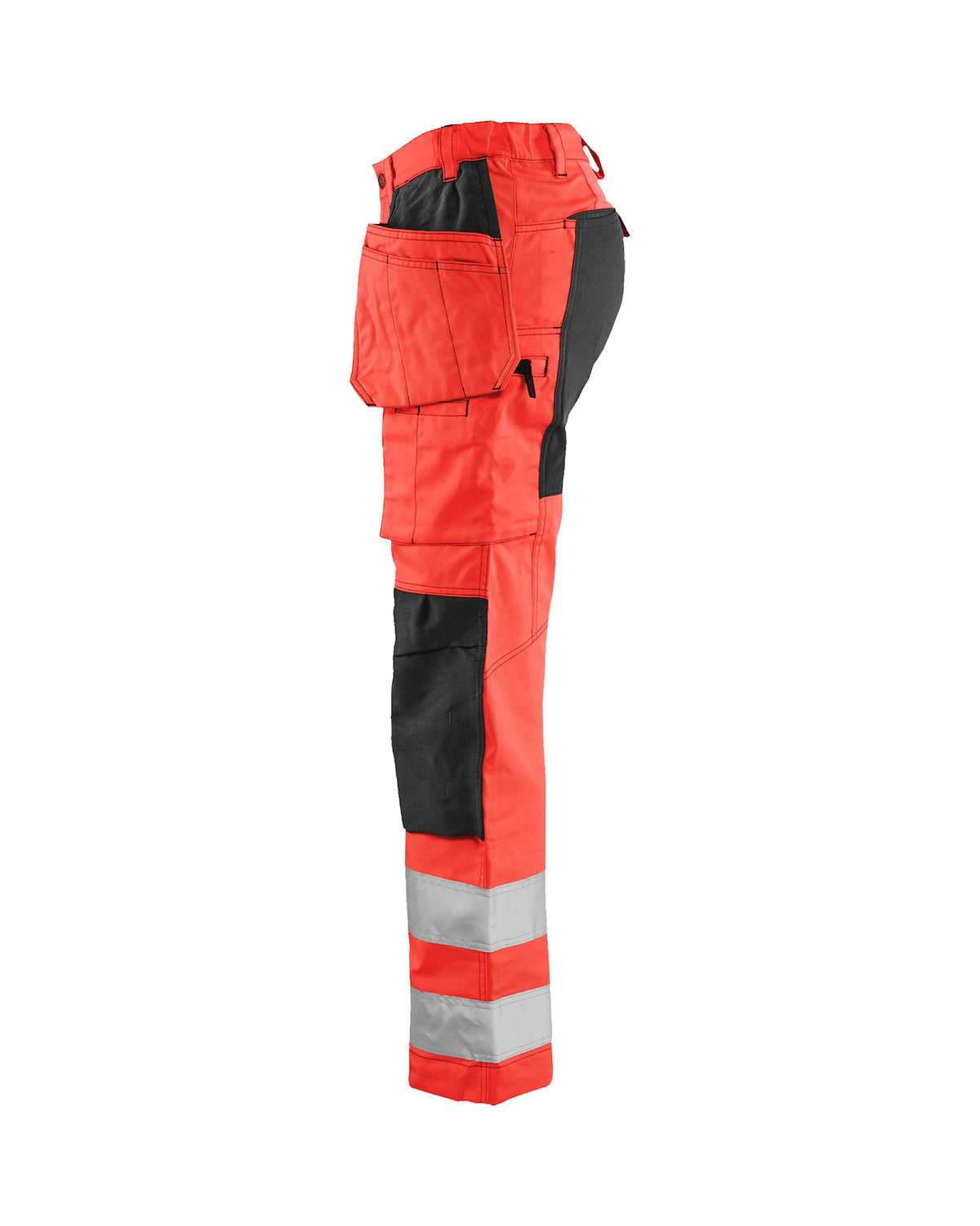 Blåkläder Damen 7163 Warnschutz Handwerkerhose – rot/schwarz