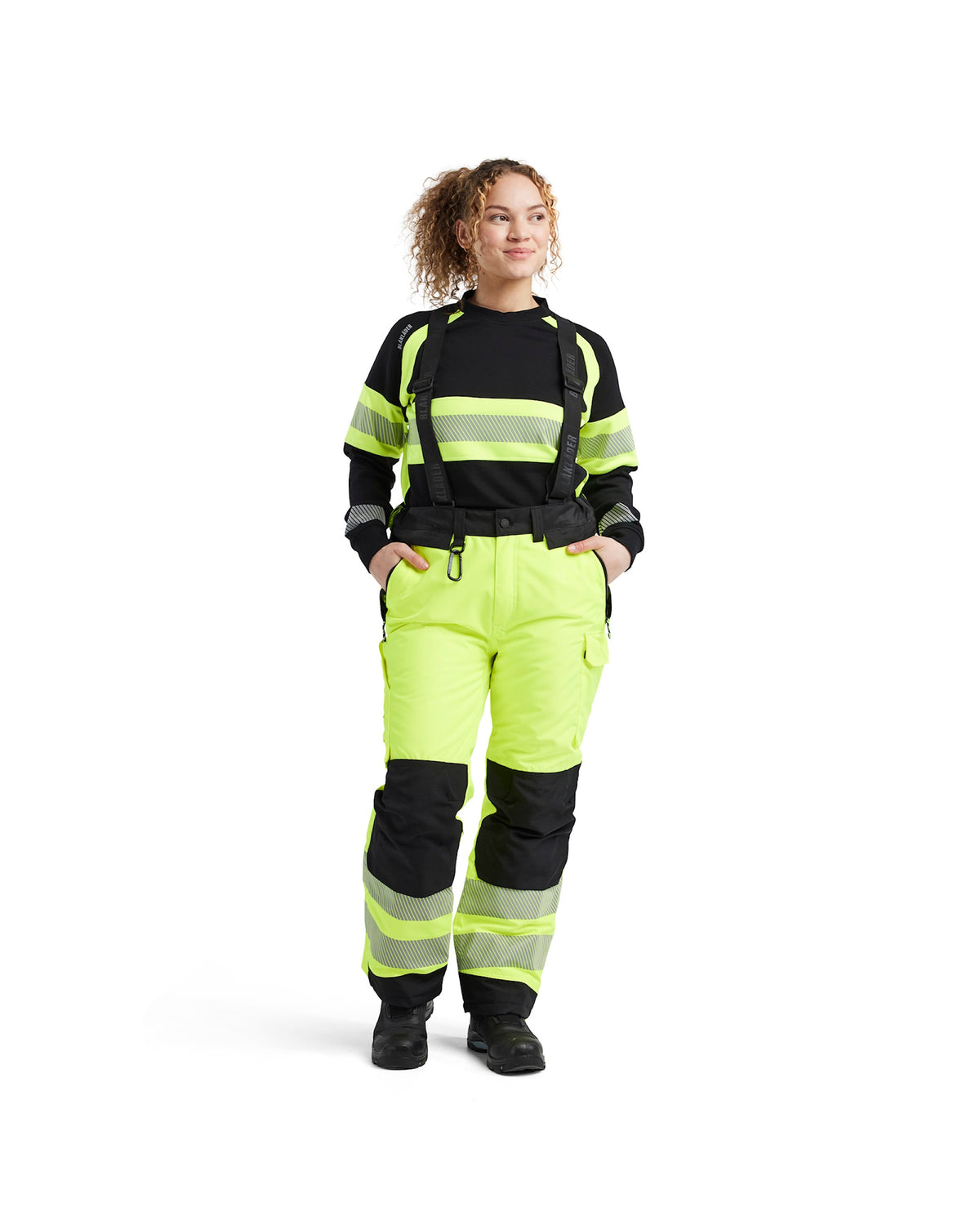 Blåkläder 1875 Warnschutz Winterhose – gelb/schwarz