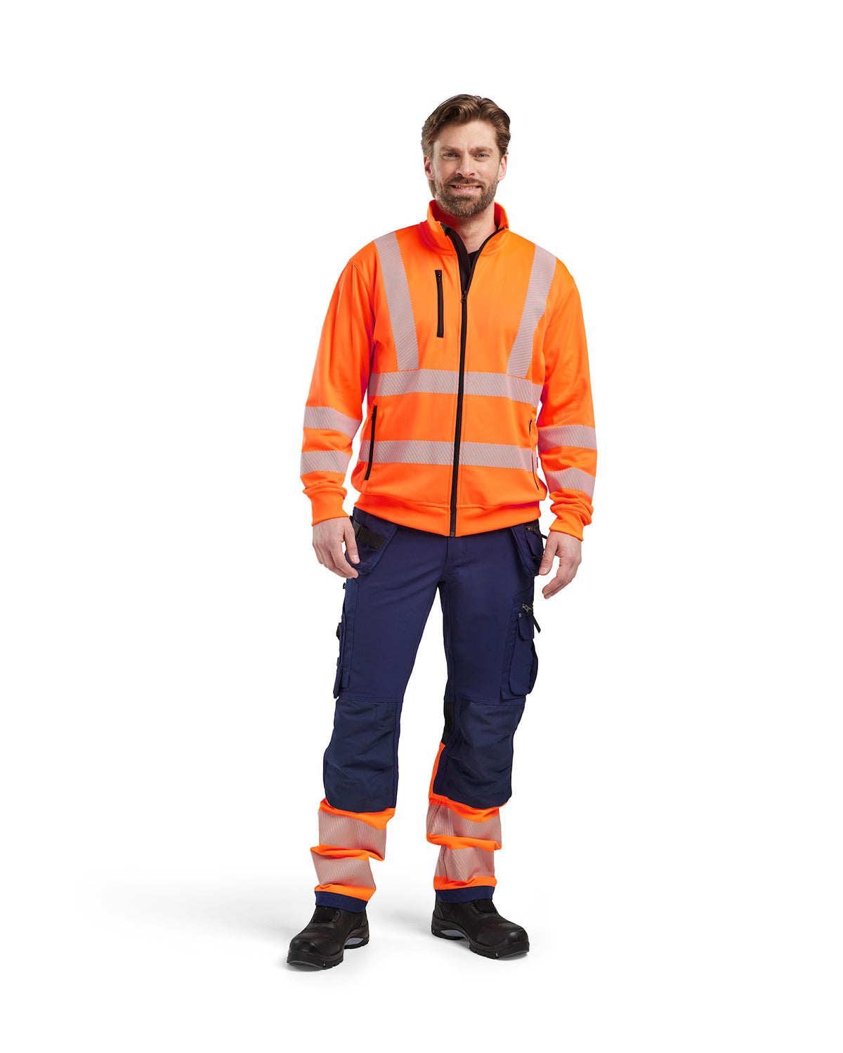 Blåkläder 3563 Warnschutz Sweatjacke Kl. 3 – orange
