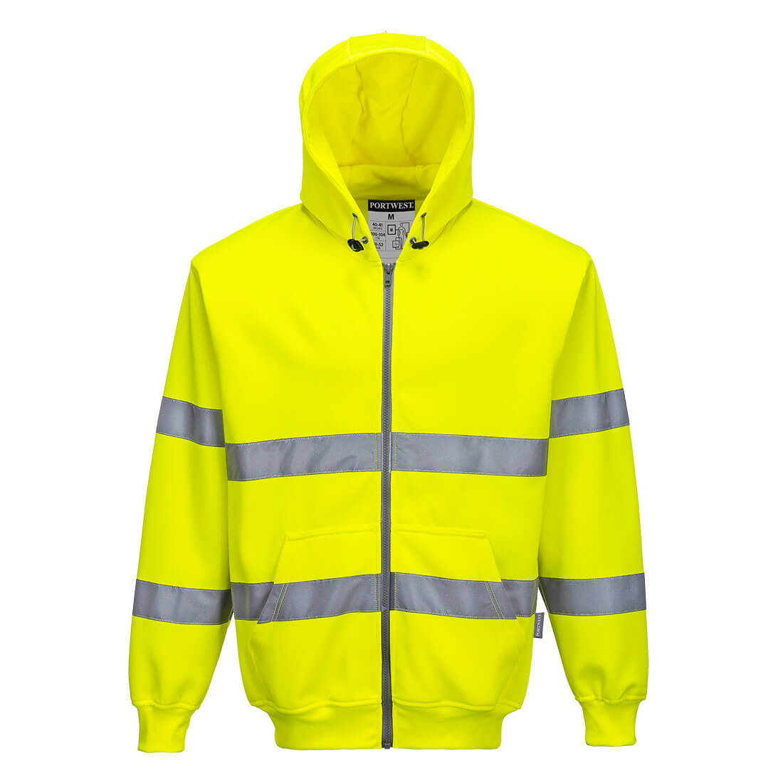 Portwest B305 Warnschutz Kapuzen-Sweatjacke – gelb