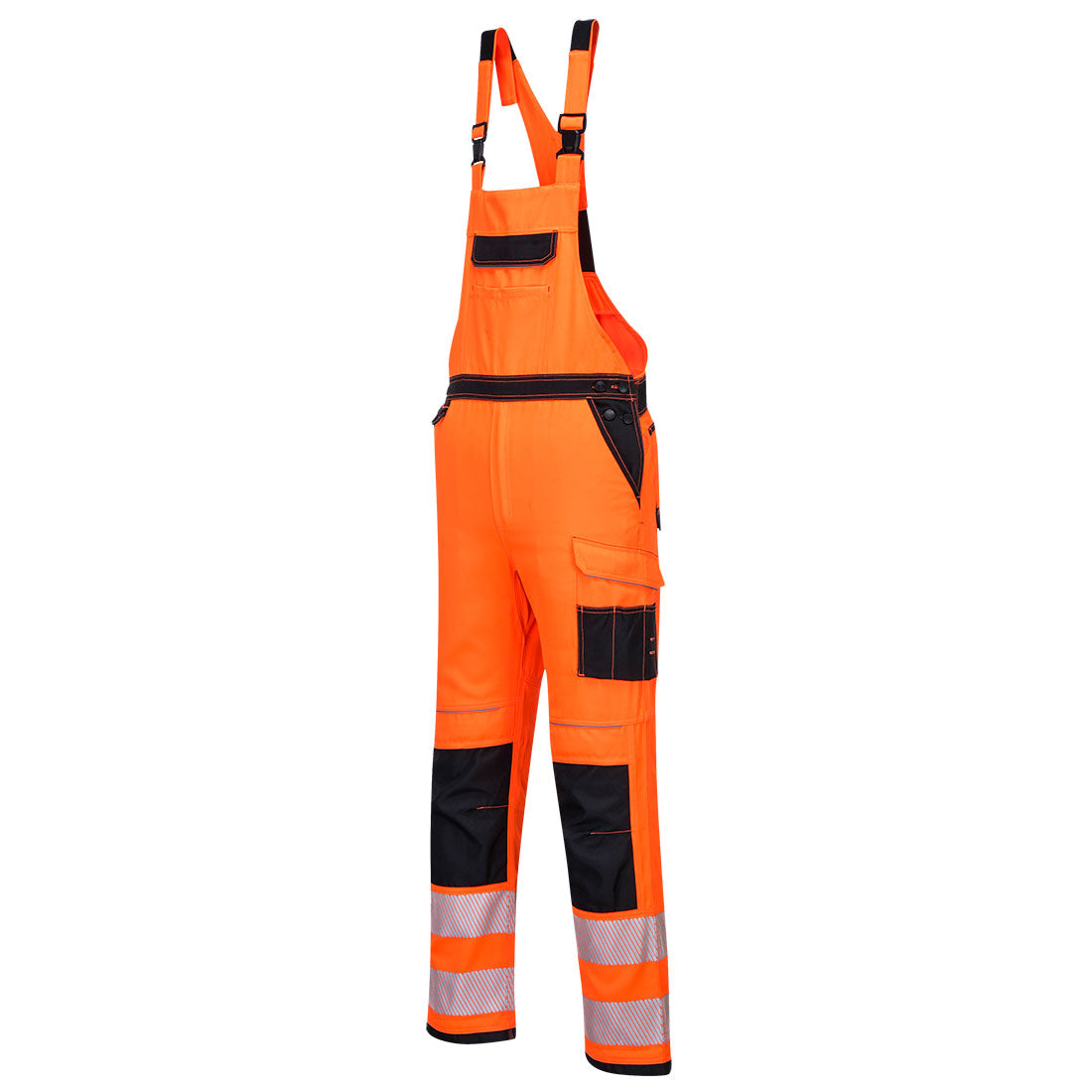 Portwest PW344 PW3 Warnschutz Latzhose – orange/schwarz