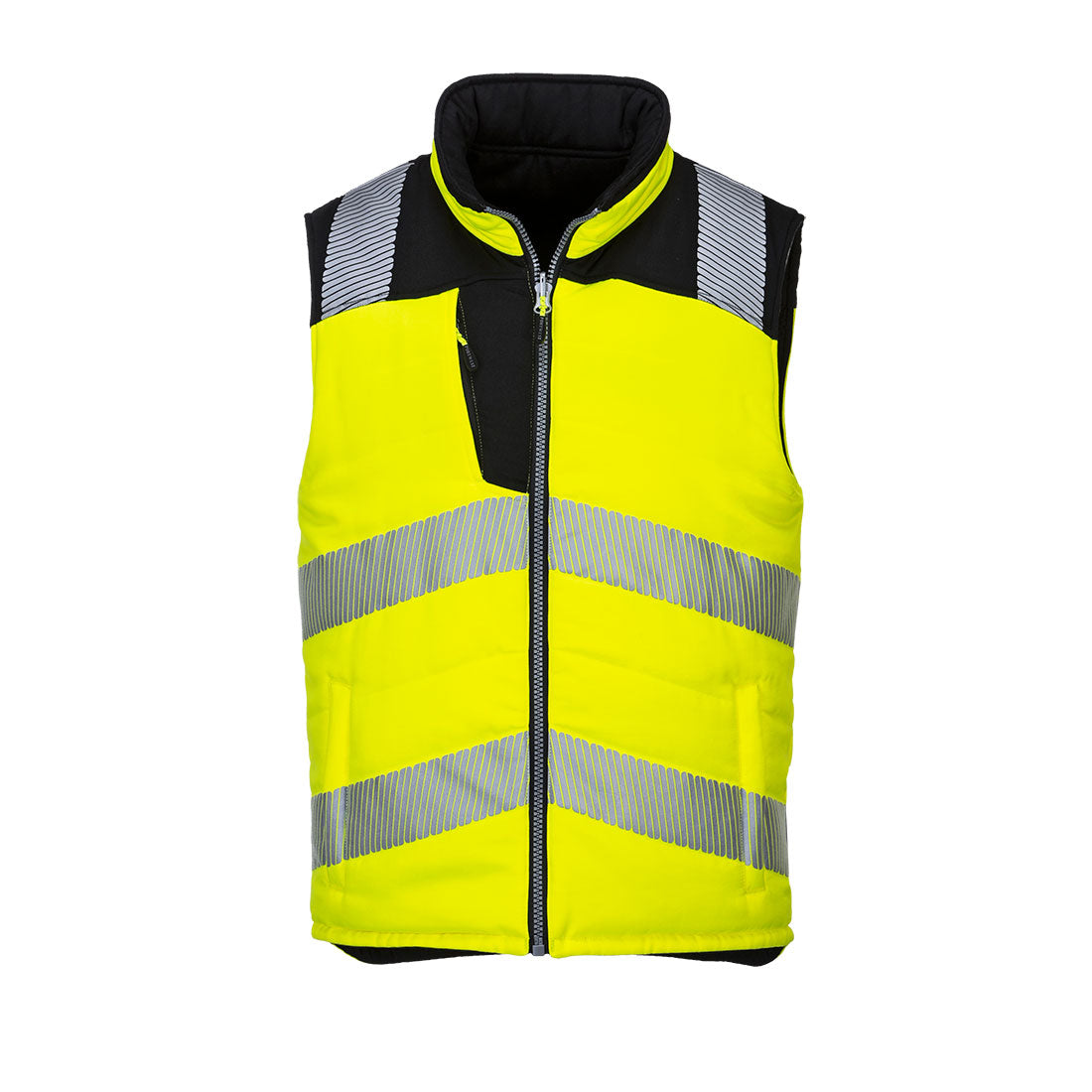 Portwest PW374 wend. PW3 Warnschutz Winterweste – gelb/schwarz