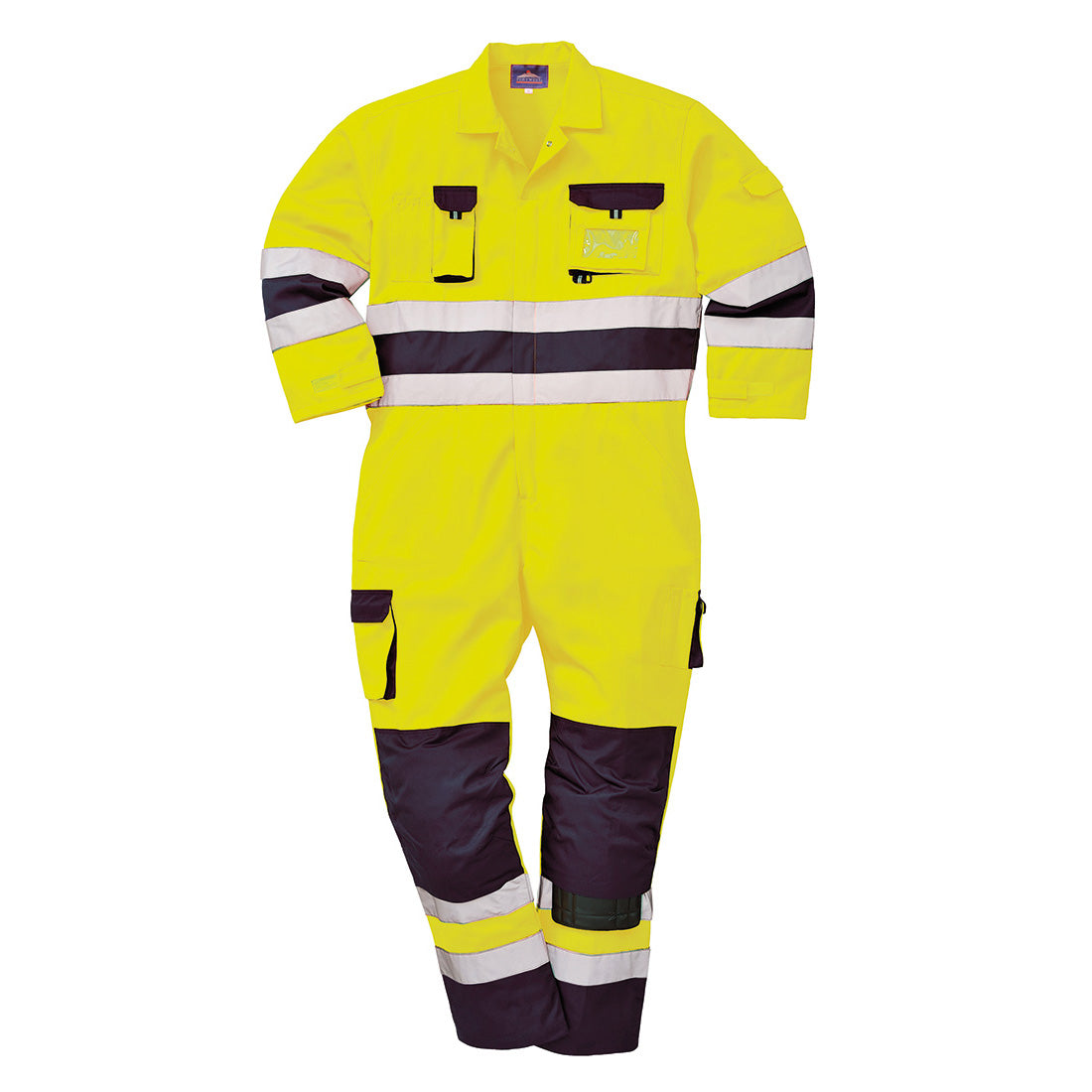Portwest Nantes Warnschutz Overall – gelb/marine
