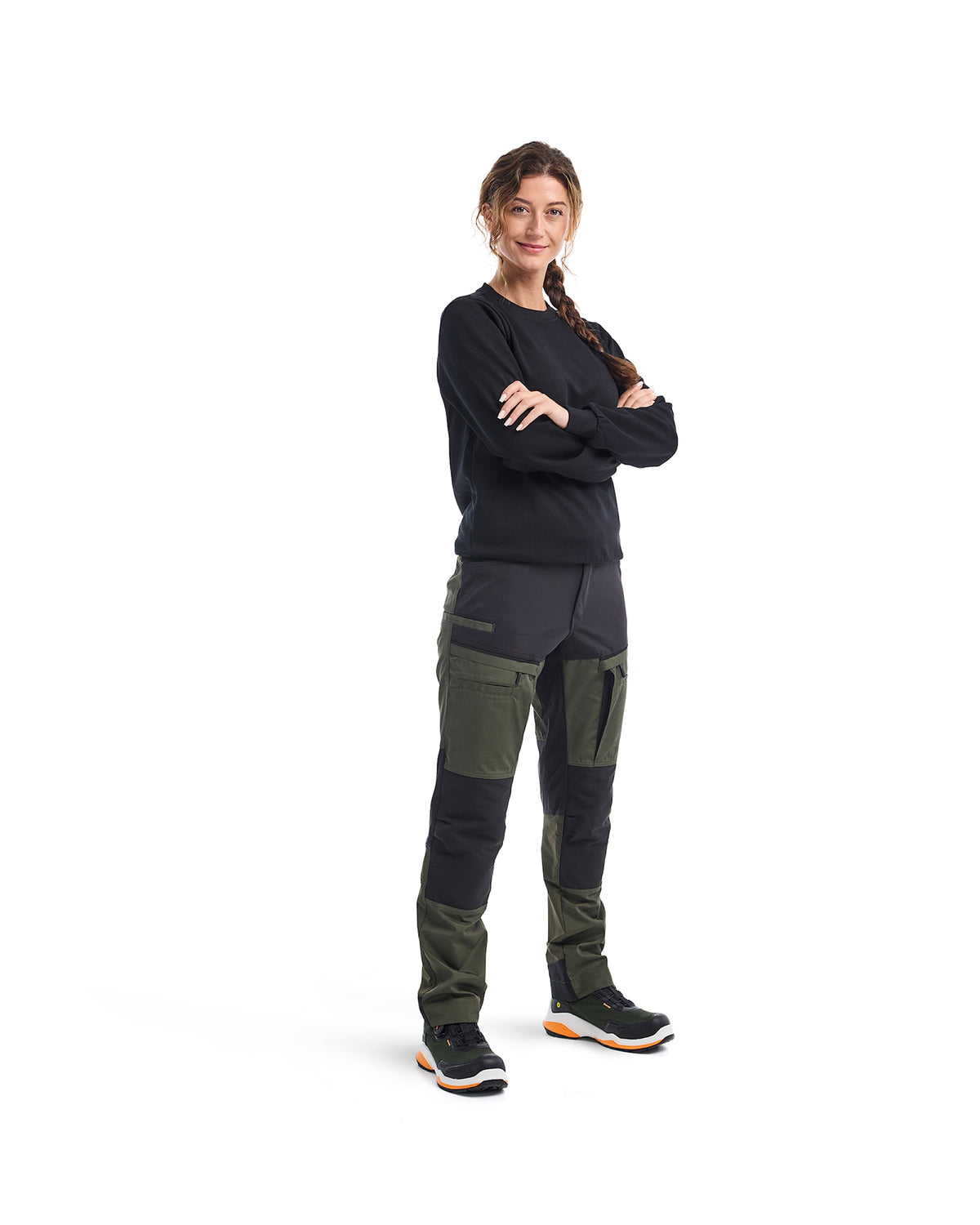 Blåkläder Damen 7166 Service Arbeitshose – waldgrün/schwarz