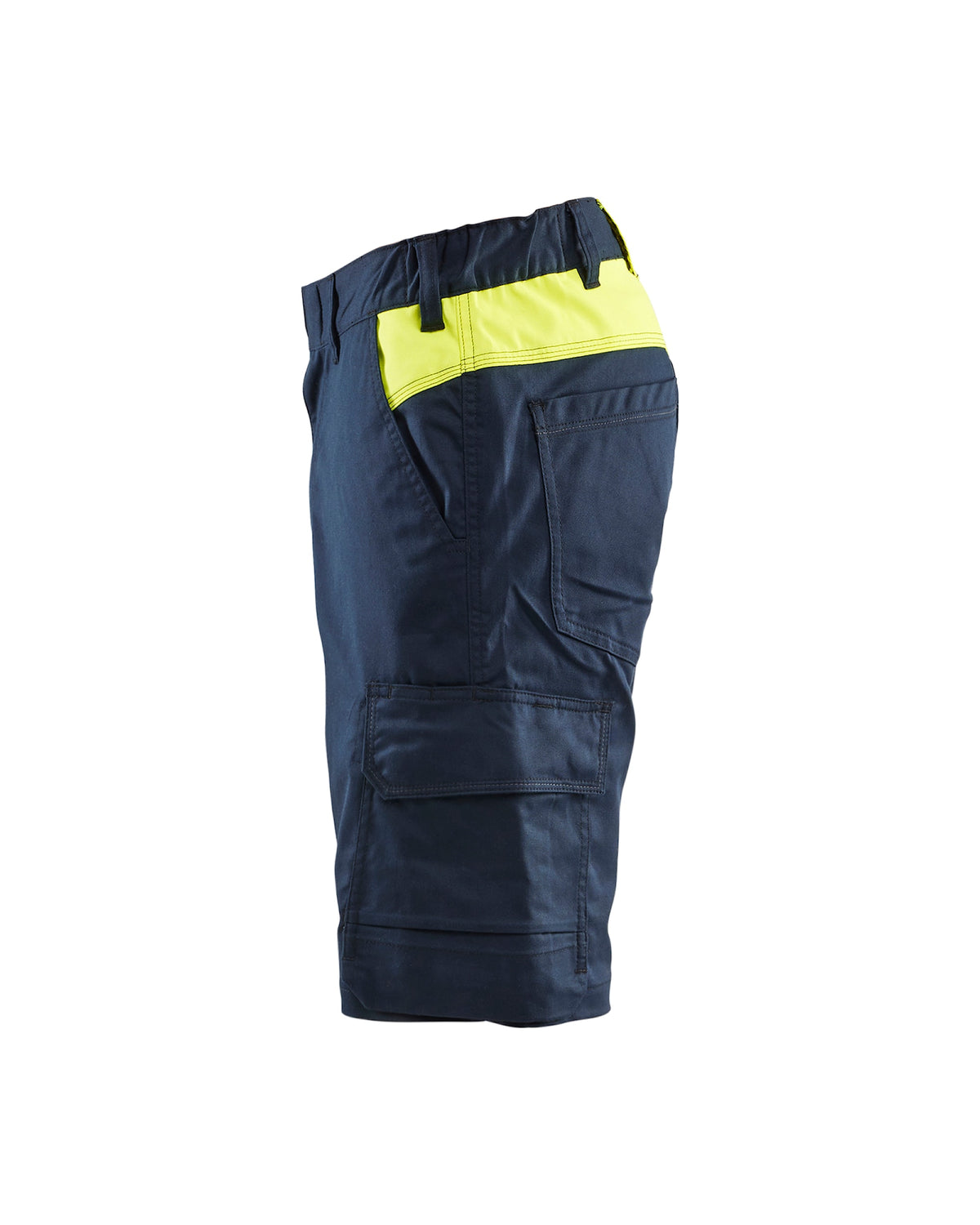 Blåkläder 1446 Industrie Stretch Shorts – dunkelmarine/gelb