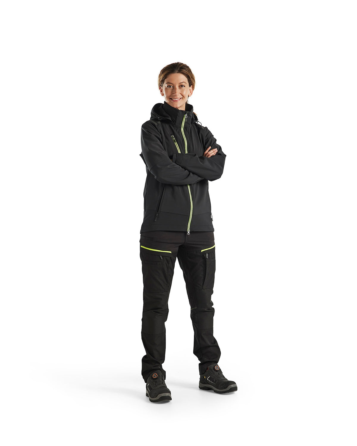 Blåkläder Damen 4719 Softshelljacke – schwarz/gelb