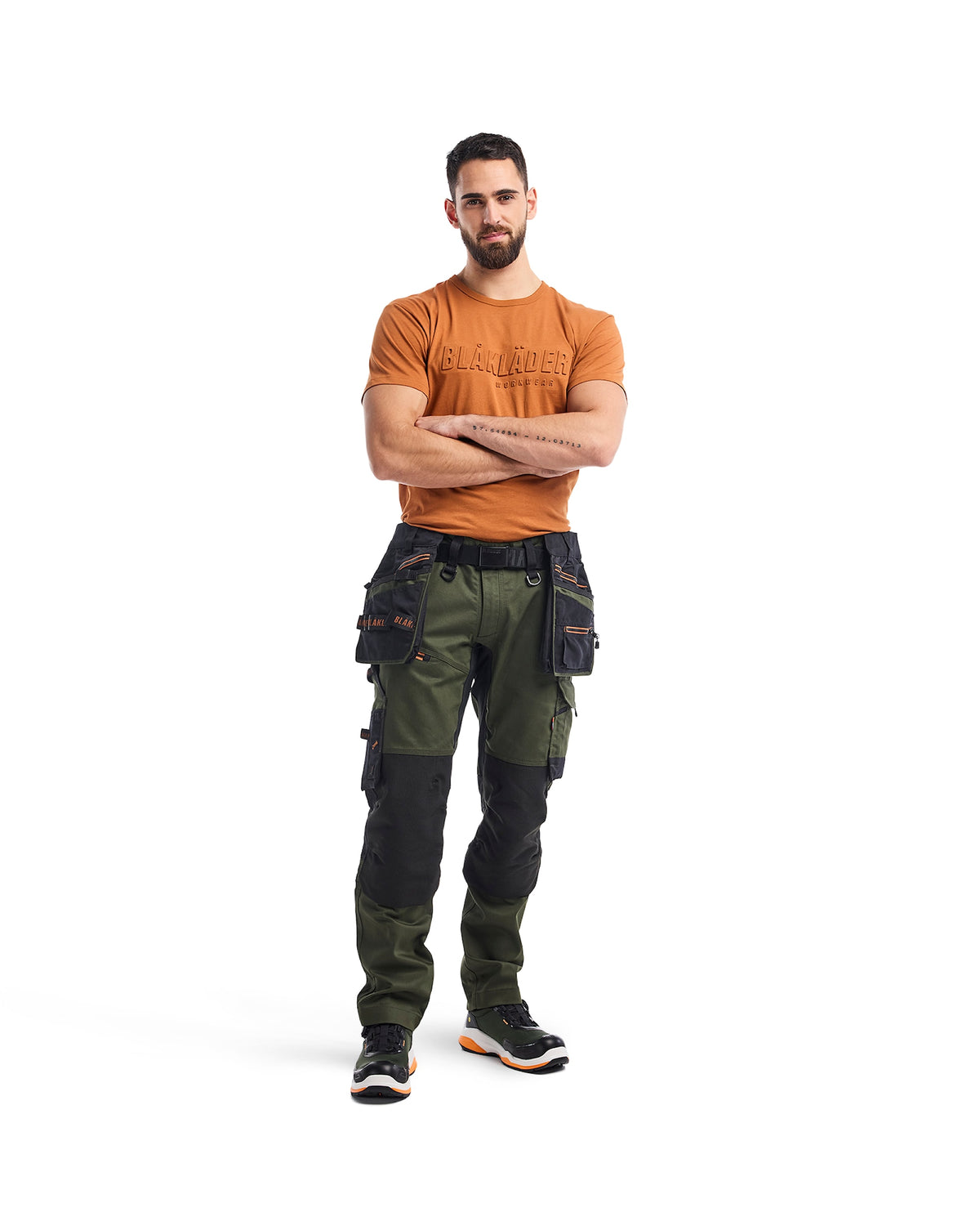 Blåkläder Striker Handwerkerhose – waldgrün/rost
