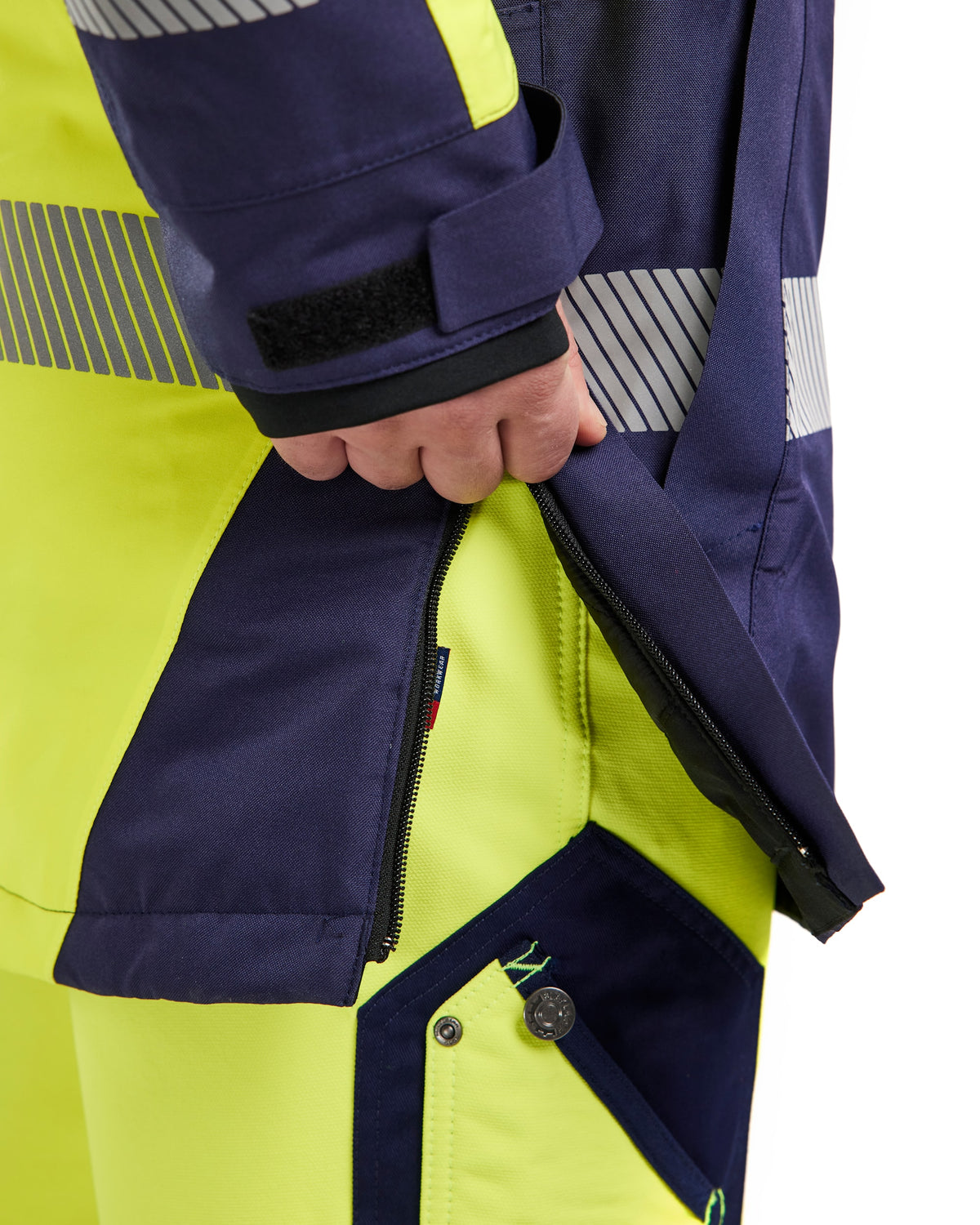 Blåkläder 4457 Warnschutz Winterparka Kl. 3 – gelb/marine