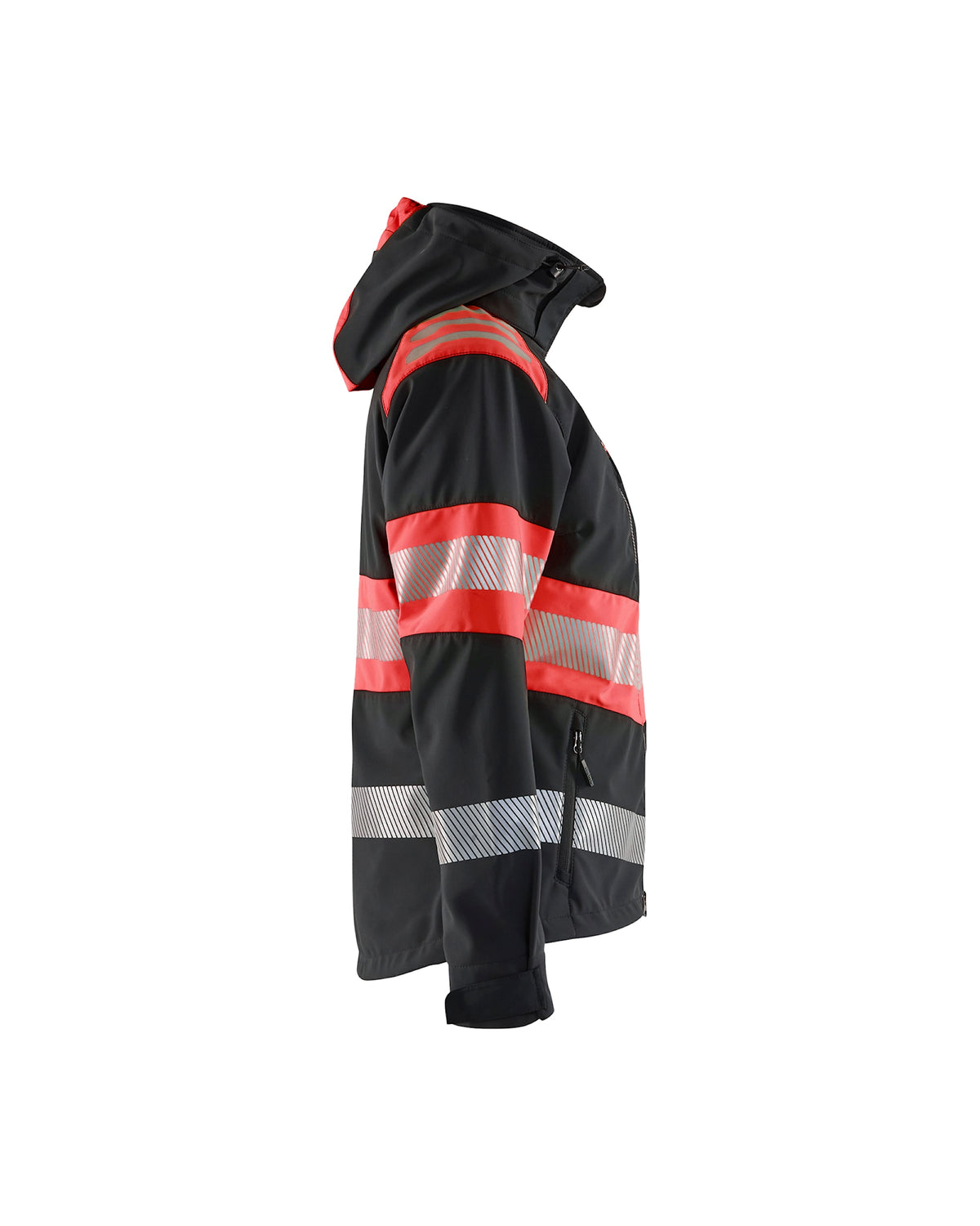Blåkläder Damen Kl1 4404 Warnschutz Softshelljacke – schwarz/rot