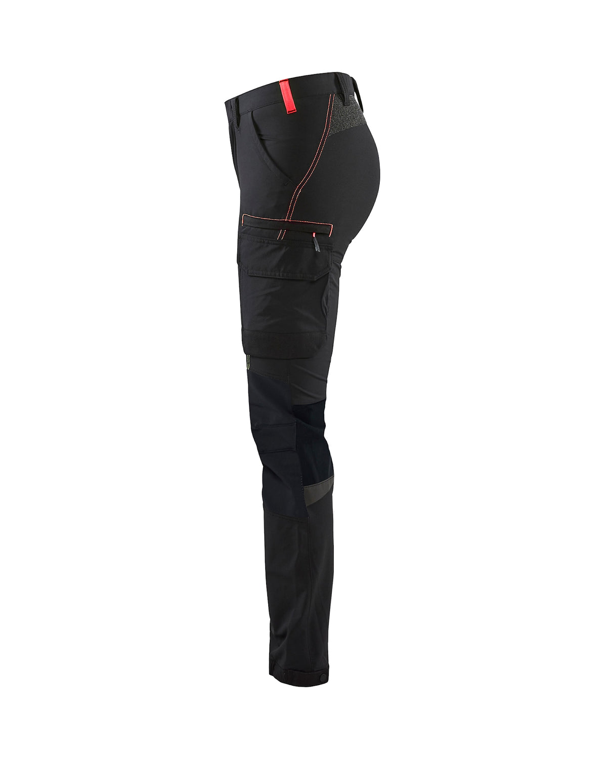 Blåkläder Damen 7122 Stretch Servicehose – schwarz/rot