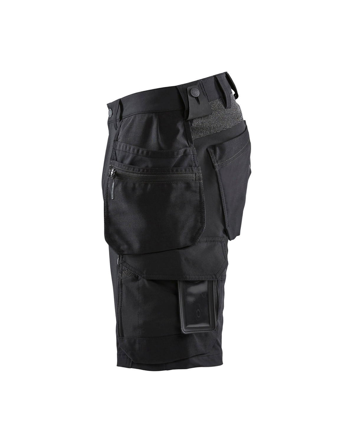 Blåkläder 1520 Stretch Handwerker-Shorts – schwarz/dunkelgrau