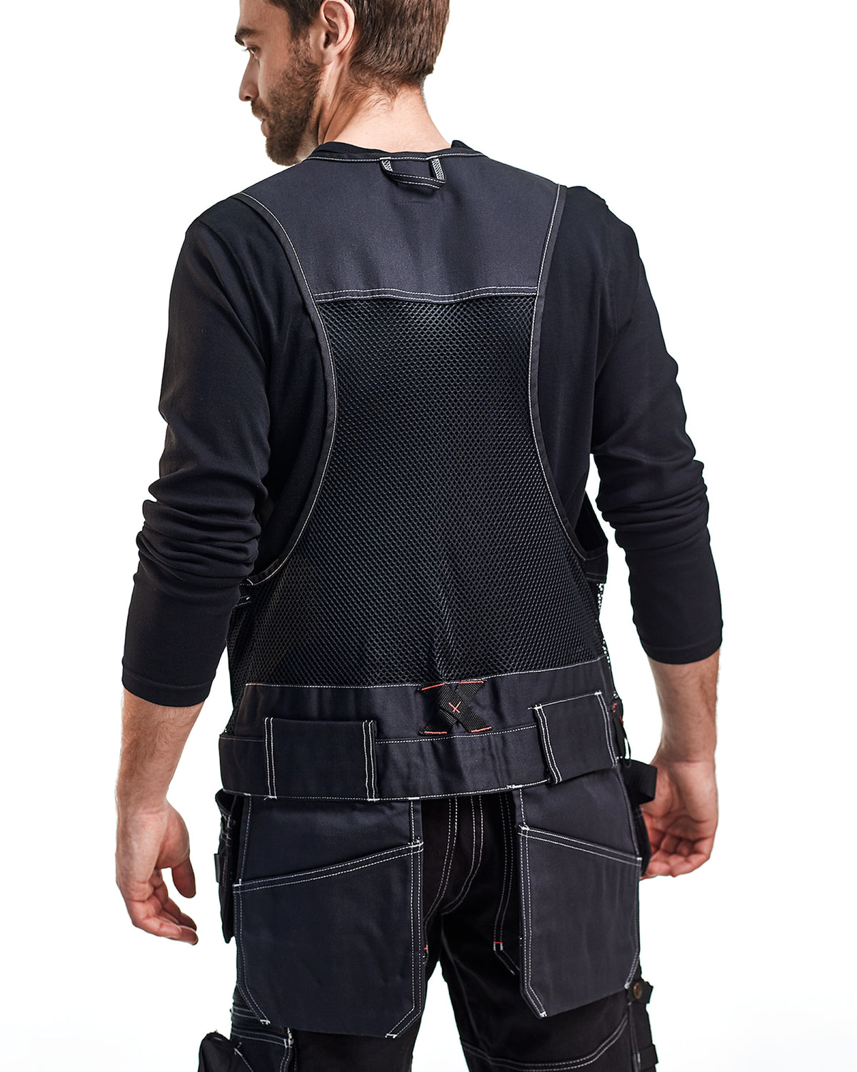 Blåkläder 3100 Montageweste mit Mesh schwarz – schwarz