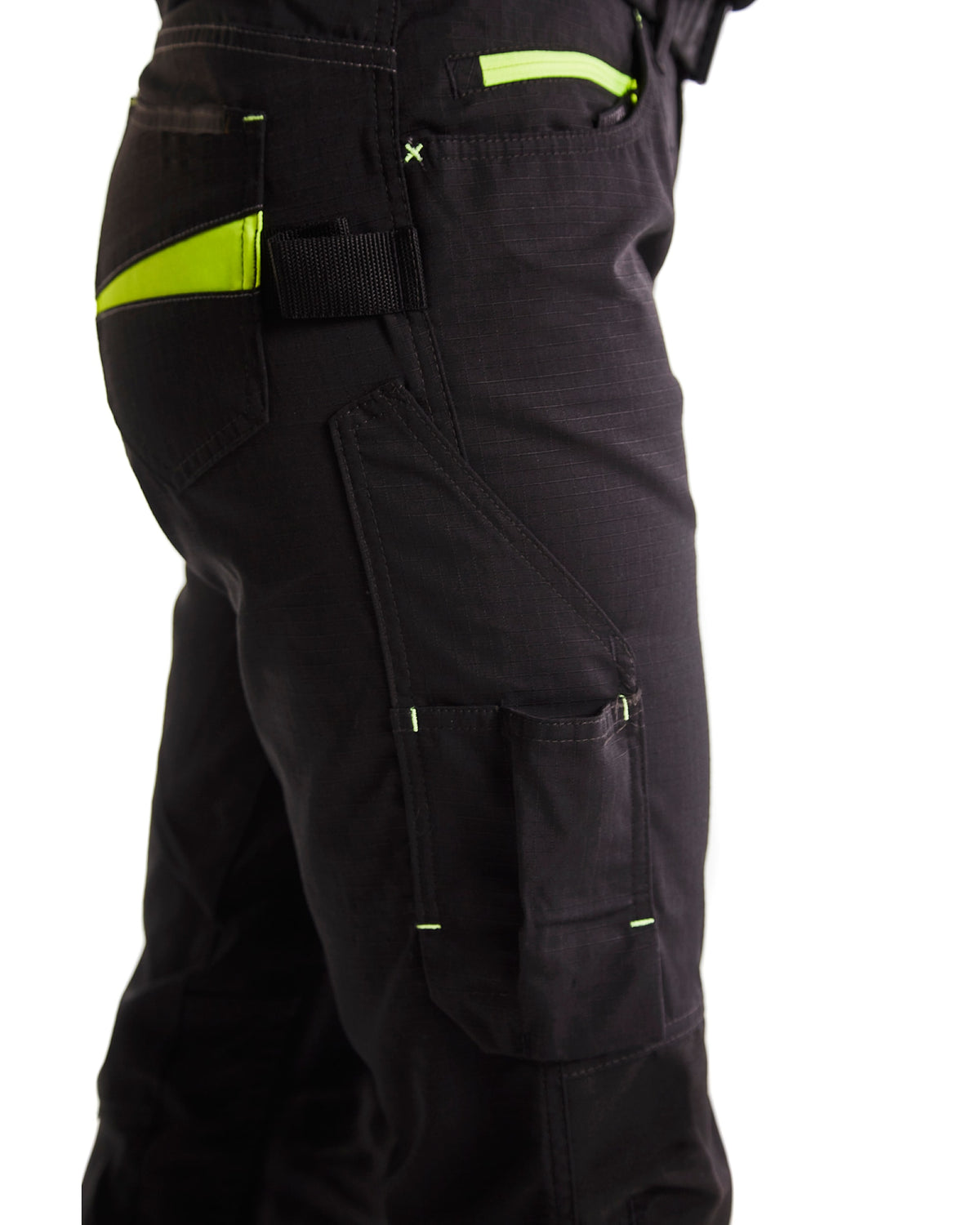 Blåkläder Damen 7195 Stretch Servicehose – schwarz/gelb