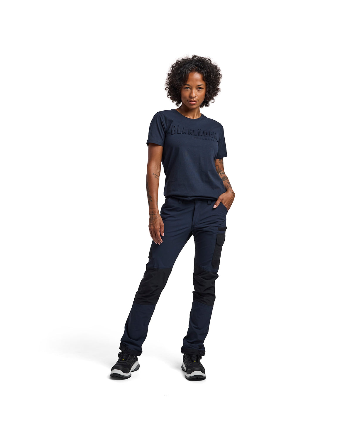 Blåkläder Damen 7122 Stretch Servicehose – dunkelmarine/schwarz