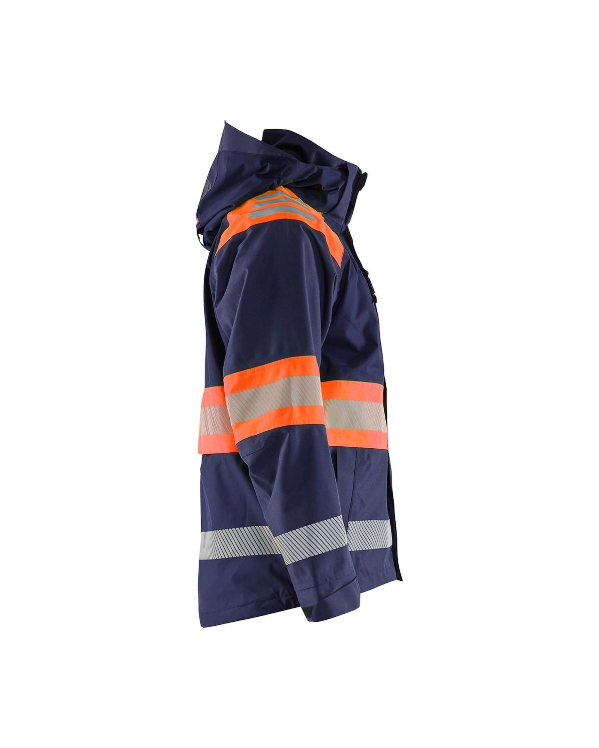 Blåkläder 4420 Warnschutz Regenjacke Kl. 1 – marine/orange