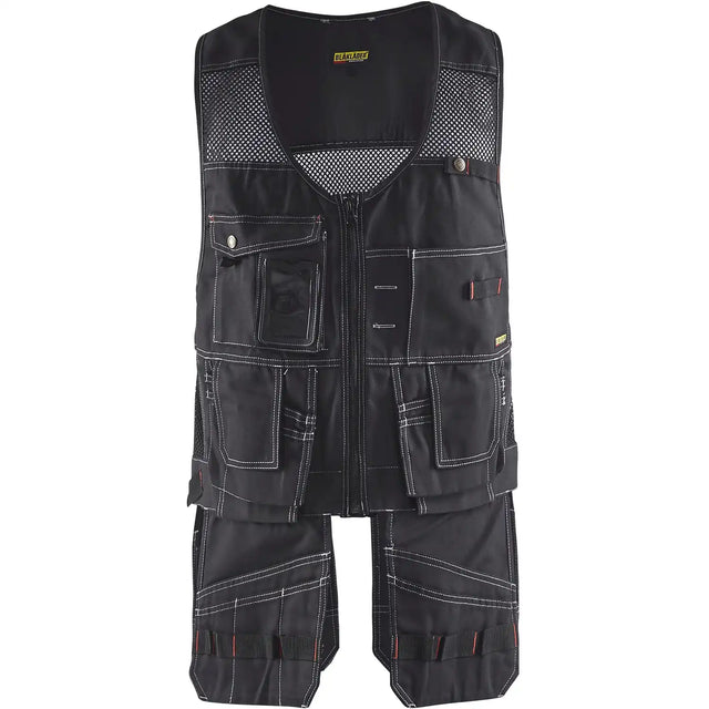 Blåkläder 3100 Montageweste mit Mesh schwarz – schwarz