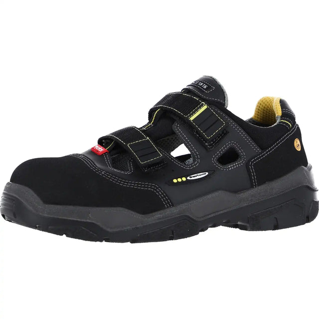 Jalas 1510 Antislip S1 Sicherheitssandalen schwarz – schwarz