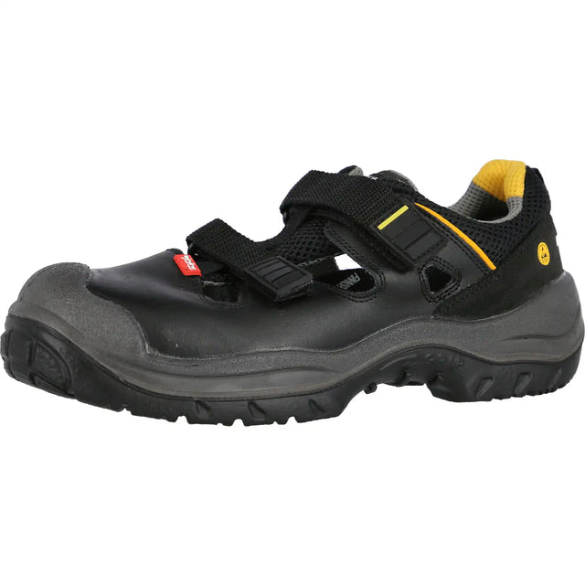 Jalas 3108 ESD S1P Sicherheitssandalen schwarz – schwarz