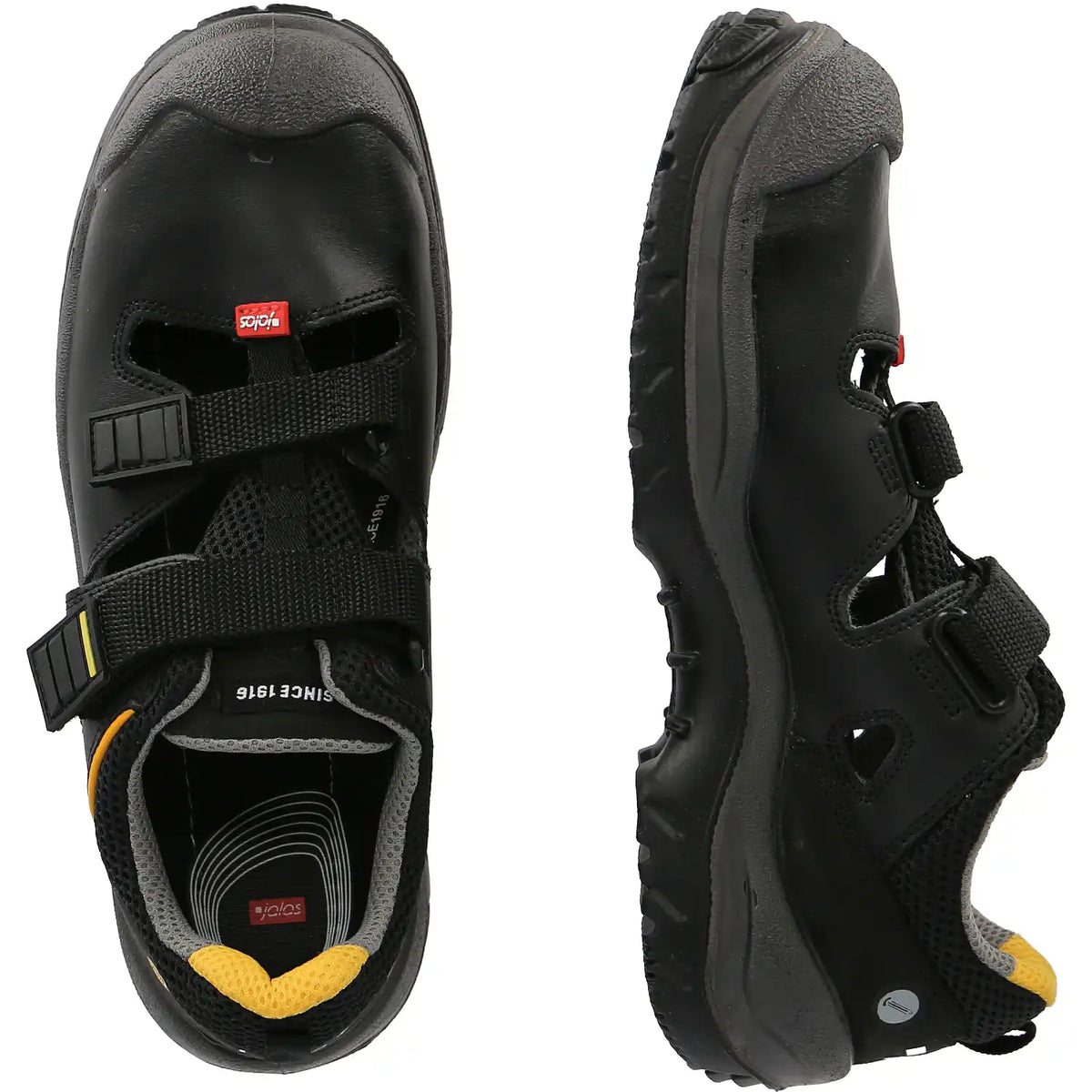 Jalas 3108 ESD S1P Sicherheitssandalen schwarz – schwarz