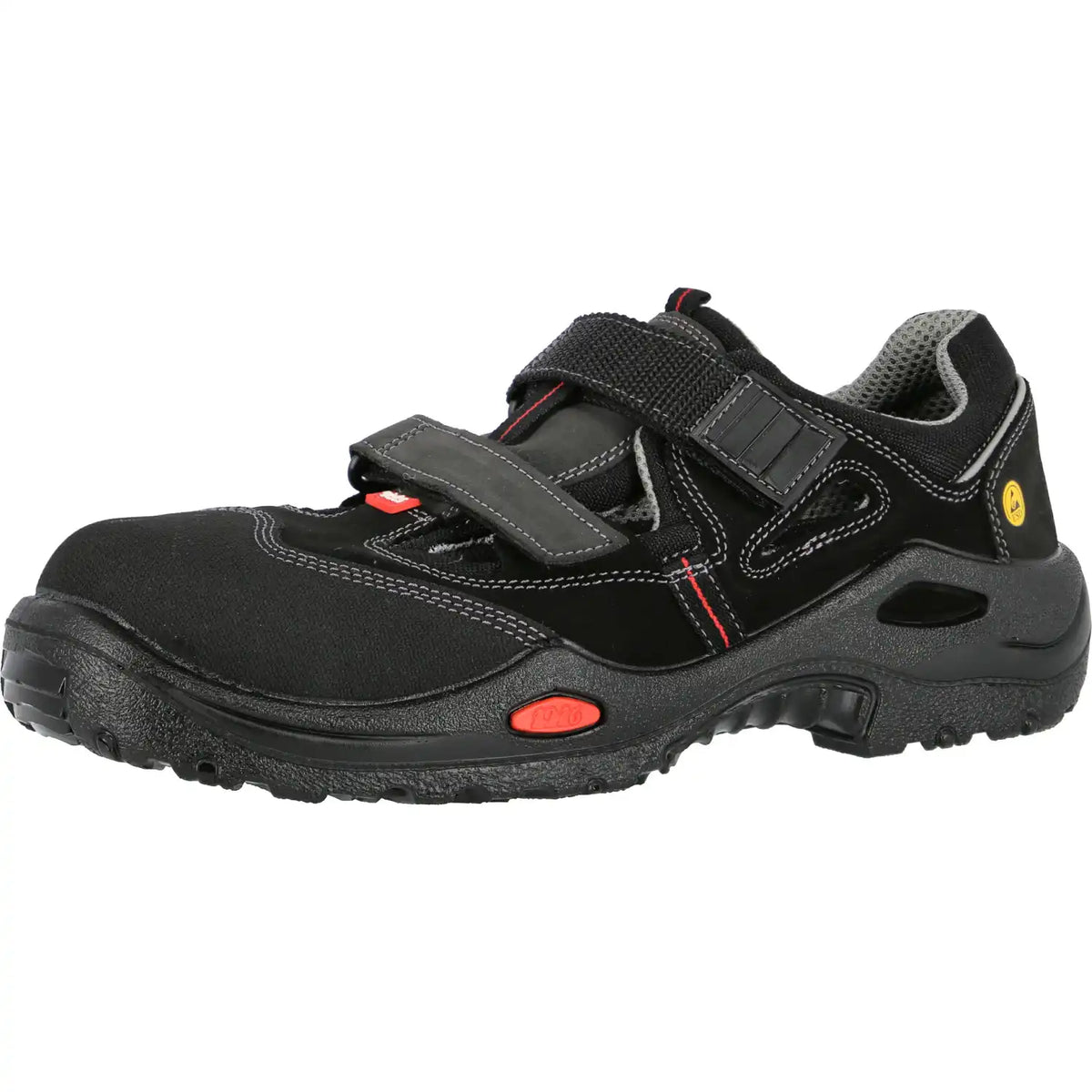 Jalas 1605 E-SPORT S1P Sicherheitssandalen schwarz – schwarz