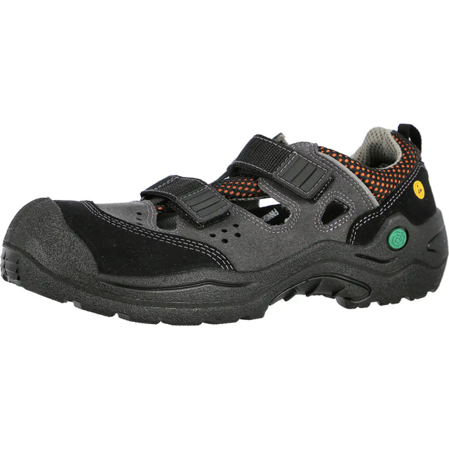 Jalas BIO Line S1P Sicherheitssandalen grün – schwarz