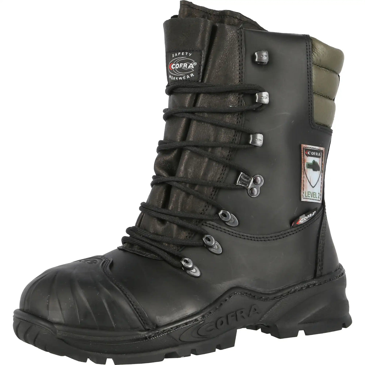 Cofra Power S3 Schnittschutz-Stiefel schwarz – schwarz