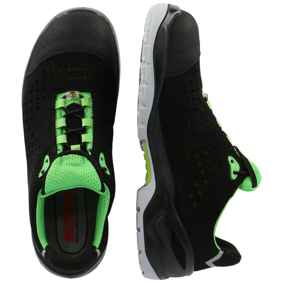 Elten Impulse Low ESD S1P Sicherheitshalbschuh schwarz – schwarz