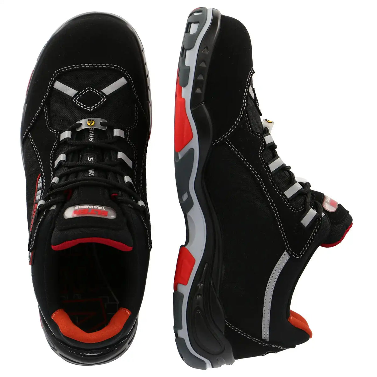 Elten Senex ESD Trainers S3 Sicherheitshalbschuh schwarz – schwarz