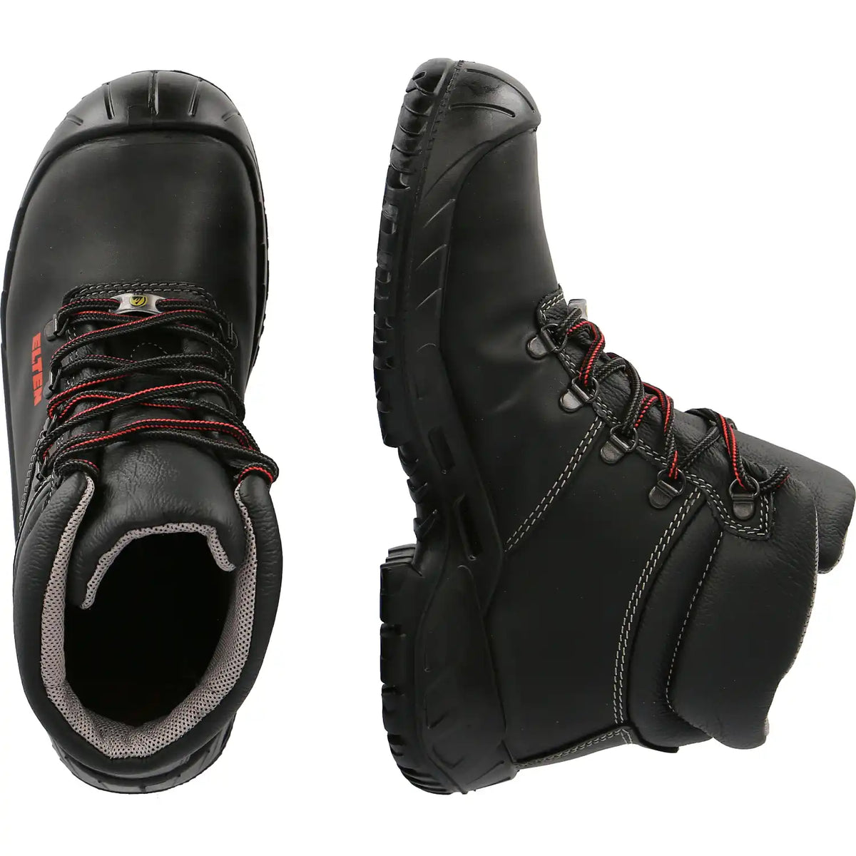 Elten Laurenzo PU Mid ESD S3 Sicherheitsstiefel schwarz – schwarz